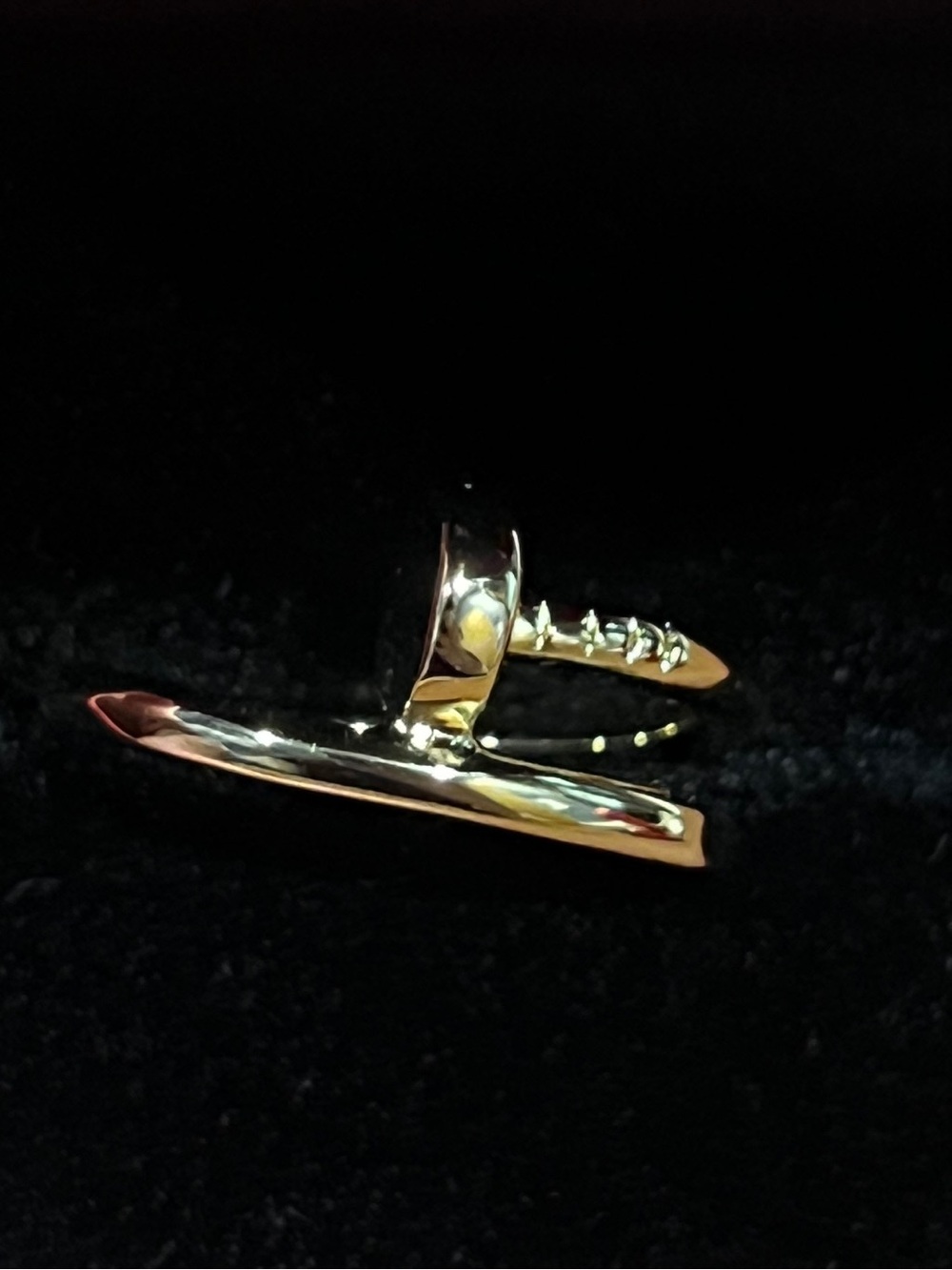 Oakjuri Nail Ring 18 Gold plated